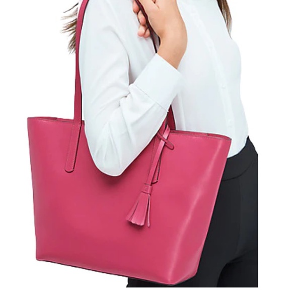 ♠️♥️ KATE SPADE ♥️♣️ EMILIA LARGE TOTE PINK BAG - Picture 5 of 5